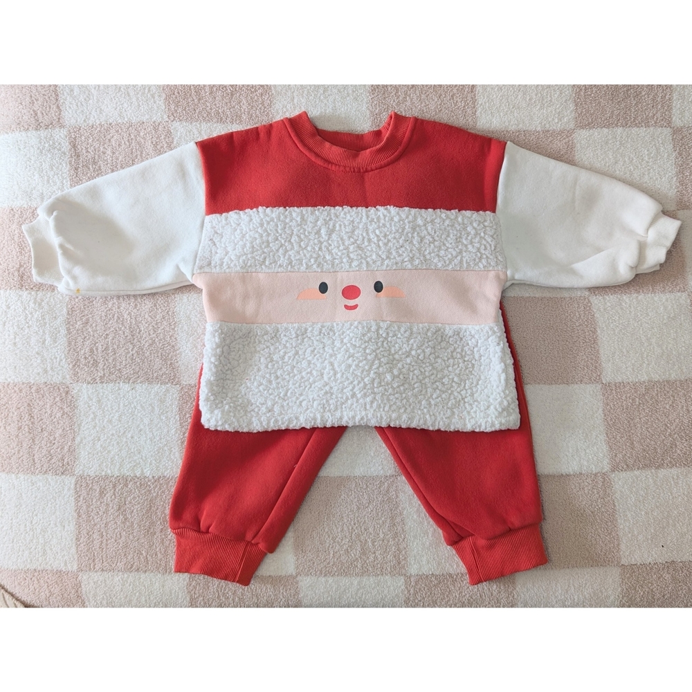 Santa Sweatshirt and Sweatpants Set, 2-3T
